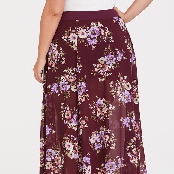 Torrid Maxi Chiffon High Waisted Skirt 2X - Picture 2 of 10